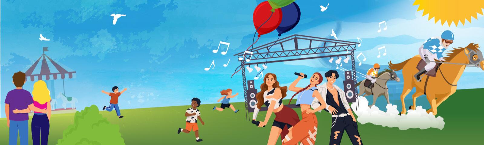 K-POP Superstars family festival raceday