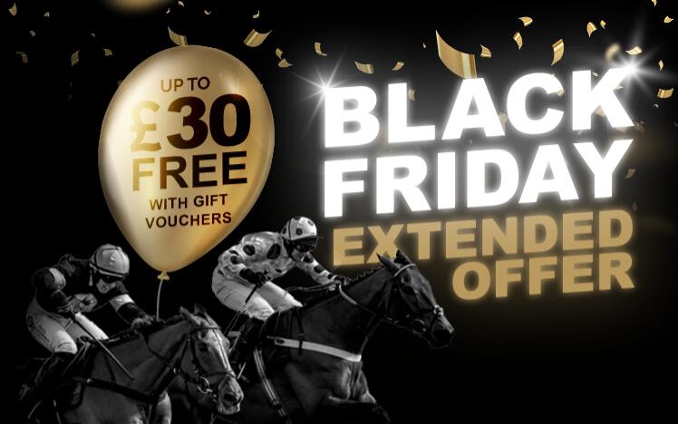 Black Friday offers at Fontwell Park Racecourse. The perfect gift for friends and family