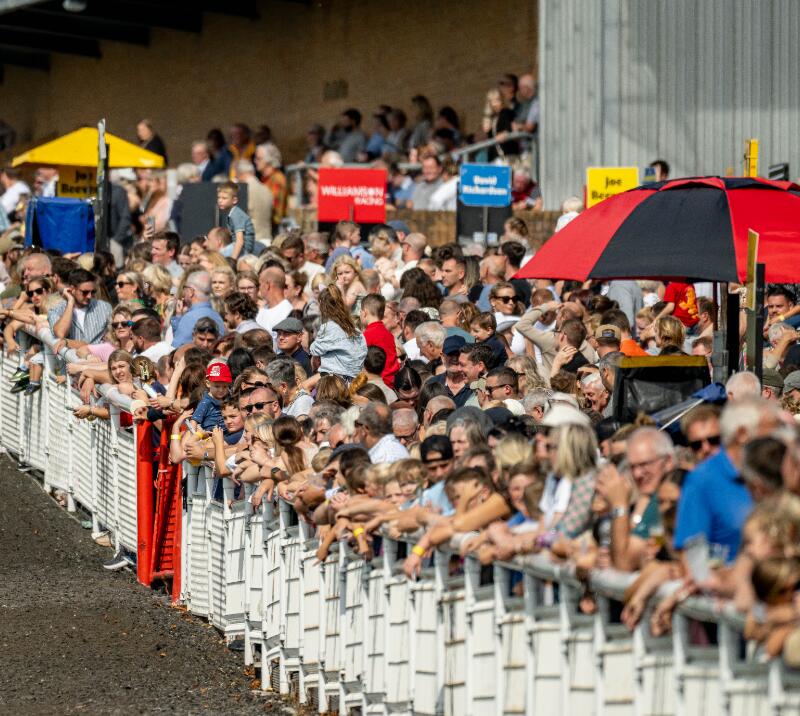 The crowds and bookmakers at Fontwell Park