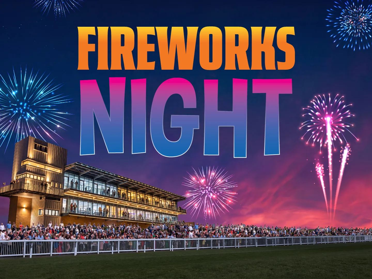 fireworks night at fontwell park racecourse 2026 artwork